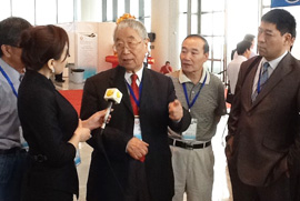 组委会主席郭应禄院士接受多家媒体釆访 组委会主席郭应禄院士接受多家媒体釆访